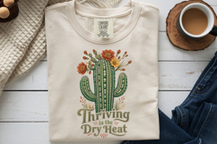Rhinestone Cactus PNG, Thriving In The Dry Heat Sublimation Product Image 9