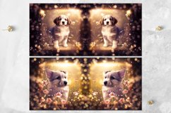 Dogs &amp; Fantasy Flowers | Mug Sublimation design bundle, JPG Product Image 10