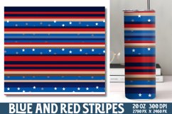 Blue and Red Stripes Tumbler Product Image 1