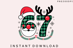 Funny Six Seven Meme Christmas Png Product Image 2