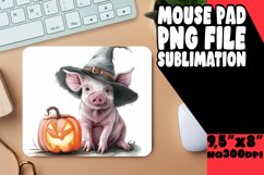 Pumpkin Animal Round Mouse Pad PNG Product Image 1