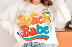 Faux Yarn Summer PNG, Beach Vibes Png Product Image 5