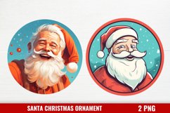 Santa Claus Ornament Clipart, Christmas Santa Ornaments PNG Product Image 1