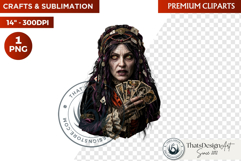 Gothic Halloween Harvest Character PNG Clipart sublimation Product Image 1