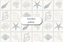 Sea Digital Paper-Underwater Ocean - Shell Digital Paper Product Image 1