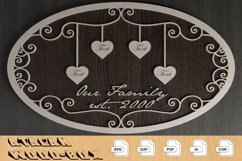 Members of Our Family Ellipse Boards / Family Tree Signs 307 Product Image 8