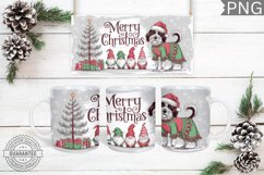 Merry Christmas Mug Wrap - Christmas Mug Sublimation Product Image 1