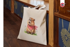 Whimsical Tropical Capybara Clipart Bundle PNG Product Image 10