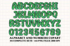 Christmas Alphabet png clipart, christmas letters doodle Product Image 4