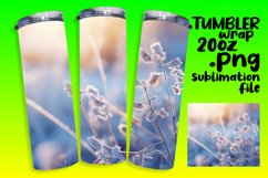20oz Sublimation Tumbler with Winter Landscape Product Image 1