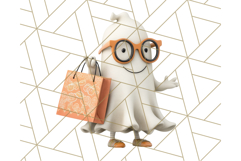 Retro Halloween Clipart Vintage PNG Graphics, 50s Holiday Product Image 2