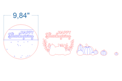 Thanksgiving Bundle SVG laser cut files for Glowforge Product Image 10