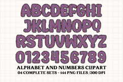 Halloween Alphabet png clipart, halloween letters doodle Product Image 4