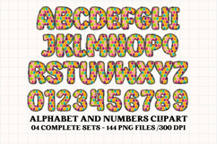 Easter Day Alphabet png clipart, easter day letters doodle Product Image 4