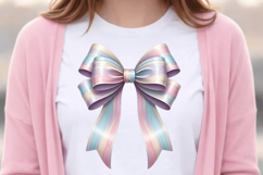 Brushstroke Easter Bow Sublimation Clipart,Easter Bow PNG Product Image 4