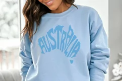 Australia SVG cut file lettering in map shape Product Image 3