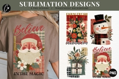 4 Vintage Christmas PNG Sublimation Product Image 1