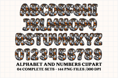Halloween Alphabet png clipart, halloween letters doodle Product Image 4