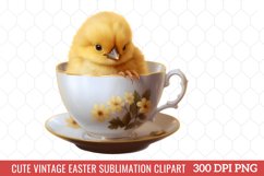 Cute Vintage Easter Sublimation Clipart Product Image 11