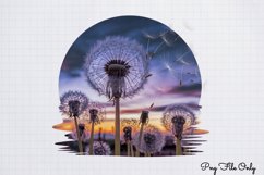 Blowing Dandelions Clipart PNG Product Image 1