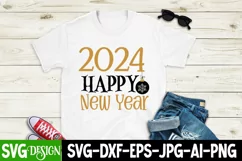2024 Happy New year SVG Design, Happy New Year 2024 SVG Product Image 2