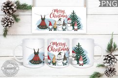 Merry Christmas Mug Wrap - Christmas Mug Sublimation Product Image 1
