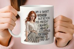 I'm A Sweet Redhead A Pocketful of Crazy Sublimation Png Product Image 2