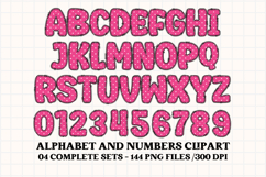 Springtime Alphabet png, letters doodle, springtime clipart Product Image 2