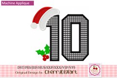 Christmas Santa Numbers machine embroidery bundle 2312C Product Image 2