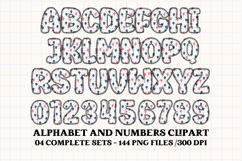 4th July Alphabet png clipart, independence letters doodle Product Image 4