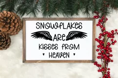 Snowflakes are kisses from heaven SVG, Christmas SVG Product Image 4