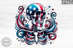4th of July Skeleton - 4th Of July PNG Design Product Image 1