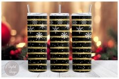 20oz Christmas Stripes Skinny Tumbler Sublimation Design Product Image 1