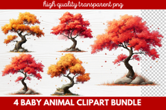 Baby Animal Clipart | Cute Nursery Wildlife PNG Illustration Product Image 1