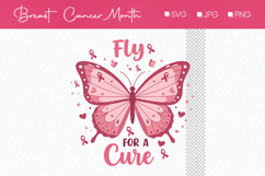 Fly for a Cure Pink Design, Breast Cancer Awarness month Product Image 1