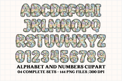 Cottagecore Alphabet png clipart, Floral letters doodle Product Image 4