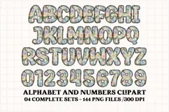 Cottagecore Alphabet png clipart, Floral letters doodle Product Image 4