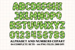 Christmas Alphabet png clipart, christmas letters doodle Product Image 4