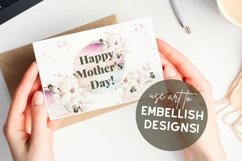 Tropical Floral Watercolor Background Circles for Weddings Product Image 2