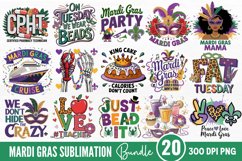 Mardi Gras Sublimation Bundle PNG Product Image 1