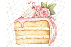 Pastel Tea Clip Art PNG with Sweets and Floral Accents Png Product Image 2