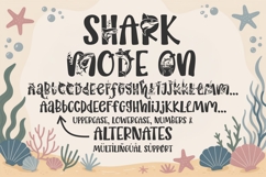 Shark Font | Ocean Font SVG OTF DXF | Summer Alphabet Product Image 2