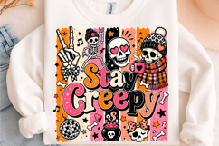 Stay Creepy Skeleton Halloween PNG Product Image 1