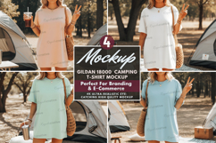 Camping TShirt Mockup Set Camping TShirt Mockup Set Outdoor Product Image 1