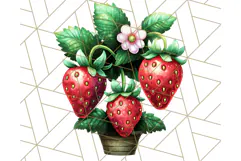 Strawberry Fruit PNG Clipart, Adorable Kawaii Characters Png Product Image 2