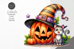 Halloween clipart, Pumpkin clipart, Kids Halloween Product Image 1