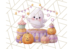 Creepy Carnival Halloween Clipart PNG with Hayride Art Product Image 2