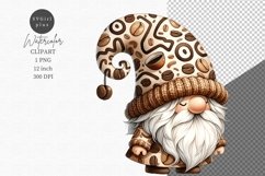Gnome clipart, Coffee clipart, Gnome sublimation Product Image 1