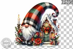 Christmas Gnome Sublimation - Clipart PNG Design Product Image 1