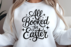 All Booked For Easter Book Lover PNG and SVG 10 Colors Product Image 2